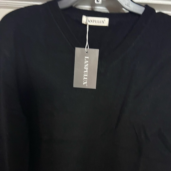 Merino wool V neck men’s Sweater men’s size & fit unisex - Picture 3 of 5